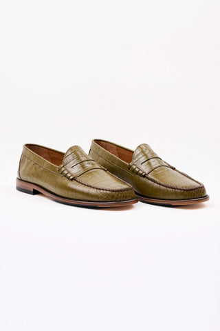 Crocodile Penny Loafer No.3